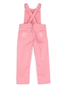 minirodini Mini Rodini Tuinbroek met geborduurd logo - Roze