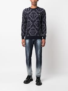 philippplein Philipp Plein Intarsia sweater - Blauw