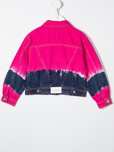 Alberta Ferretti Kids Spijkerjack met tie-dye print - Roze