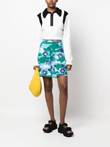 Marni Mini-rok met bloemenprint - Blauw