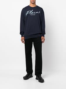 philippplein Philipp Plein Sweater met logo - Blauw