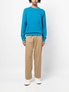maisonkitsuné Maison Kitsuné Sweater met geborduurd logo - Blauw