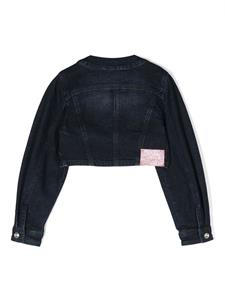 Monnalisa Cropped spijkerjack - Blauw
