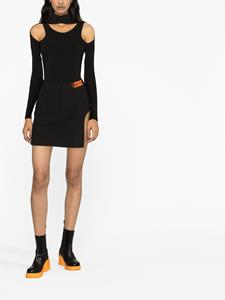 heronpreston Heron Preston Mini-rok met logopatch - Zwart