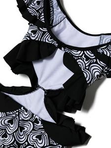 nessibyrdkids Nessi Byrd Kids Badpak met uitgesneden detail - Zwart