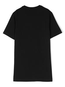 Gcds Kids T-shirtjurk met logoprint - Zwart