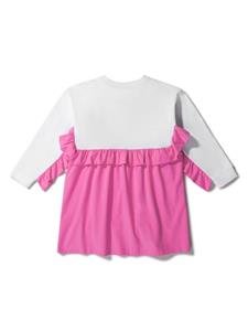 puccijunior PUCCI Junior Jurk met logoprint - Wit
