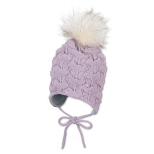 Sterntaler Gebreide muts lila