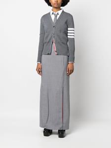 Thom Browne Maxi-rok met pied-de-poule print - Zwart