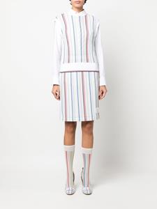 Thom Browne Gestreepte rok - Wit