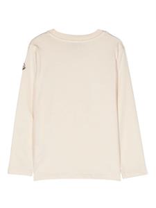 monclerenfant Moncler Enfant T-shirt met logo-reliëf - Beige