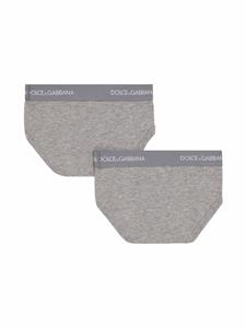 dolce&gabbanakids Dolce & Gabbana Kids Set van 2 boxershorts - Grijs