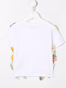 puccijunior PUCCI Junior T-shirt met ruches - Wit