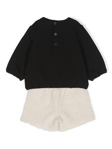 ilgufo Il Gufo Katoenen trui en shorts - Zwart