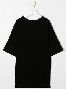 balmainkids Balmain Kids T-shirt met logo van stras - Zwart