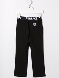 versacekids Versace Kids Broek met logo - Zwart