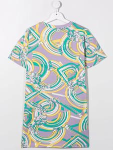 puccijunior PUCCI Junior T-shirt met logoprint - Paars