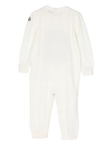 monclerenfant Moncler Enfant Romper met logoprint - Wit