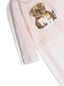 dolce&gabbanakids Dolce & Gabbana Kids Babypakje met jacquard - Wit