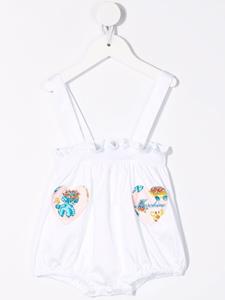 moschinokids Moschino Kids Babypakje en muts met grafische print - Wit
