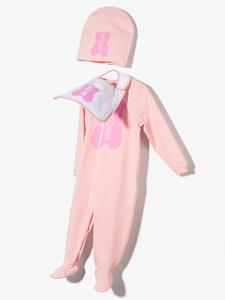 moschinokids Moschino Kids Babypakje set met logoprint - Roze