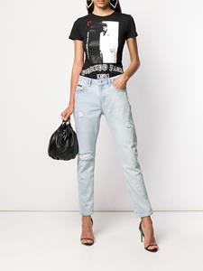philippplein Philipp Plein Gescheurde jeans - Blauw