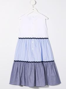ilgufo Il Gufo Jurk met colourblocking - Blauw