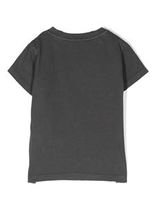 goldengoosekids Golden Goose Kids T-shirt met logo-applicatie - Grijs