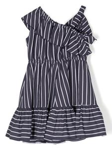 Monnalisa Gestreepte jurk - Blauw