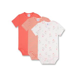 Sanetta Body 3-pack off white Gestreept/roze
