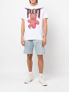philippplein Philipp Plein T-shirt met teddybeerprint - Wit