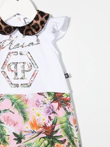 philipppleinjunior Philipp Plein Junior Romper met print - Wit
