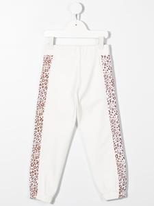 Monnalisa Trainingsbroek met luipaardprint - Wit