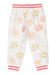 Monnalisa Broek met logoprint - Wit