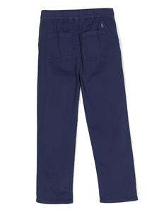 Ralph Lauren Kids Ribfluwelen broek - Blauw