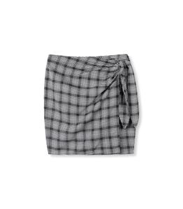 Refined Department Jazzie woven flowy check skirt