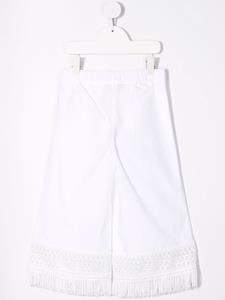 twinsetkids TWINSET Kids Broek met wijde pijpen - Wit