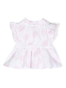 Monnalisa Blouse met ruches - Wit