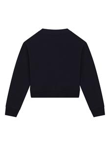 Dolce & Gabbana Kids Sweater met geborduurd logo - Zwart