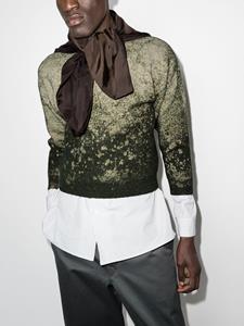 maisonmargiela Maison Margiela Trui met sjaaldetail - Groen