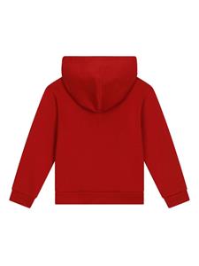 dolce&gabbanakids Dolce & Gabbana Kids Hoodie verfraaid met kristallen - Rood