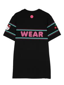 gcdskids Gcds Kids T-shirtjurk met logoprint - Zwart