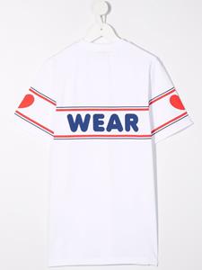 gcdskids Gcds Kids T-shirtjurk met logoprint - Wit