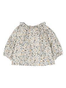 teddy&minou TEDDY & MINOU Shirt met bloemenprint - Wit