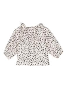 teddy&minou TEDDY & MINOU Shirt met bloemenprint - Beige