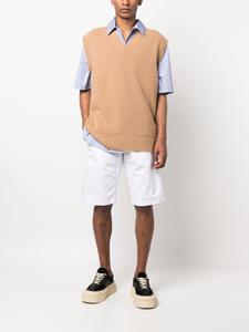 maisonmargiela Maison Margiela Ribgebreid hemd - Bruin