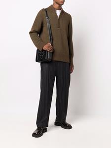 maisonmargiela Maison Margiela Trui met geribbeld detail - Groen