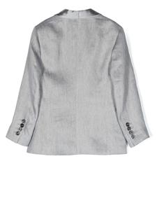 brunellocucinellikids Brunello Cucinelli Kids Blazer met enkele rij knopen - Grijs