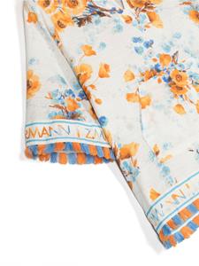 zimmermannkids ZIMMERMANN Kids Jurk met bloemenprint - Wit