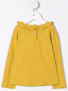 Knot Blouse met ruches - Geel